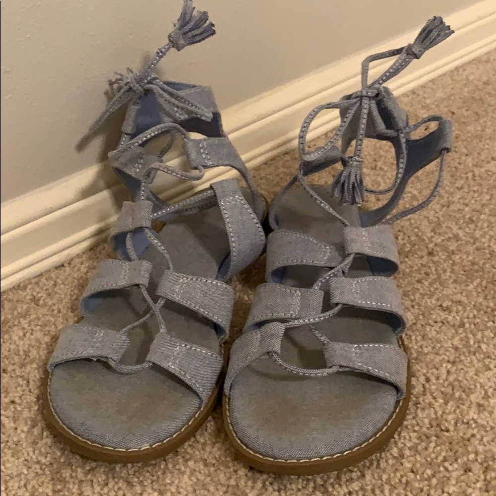 Blue sandals